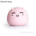 LED LED CRIANÇAS USB Lâmpada noturna de silicone de desenho animado